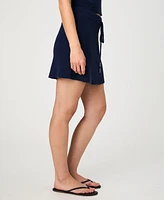 French Connection Women's Terry Drawstring Miniskirt