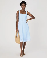French Connection Women's Birdie Square-Neck A-Line Dress