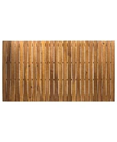 Outdoor 6 Seater Acacia Wood Dining Set with Cushins,Finish and Cream