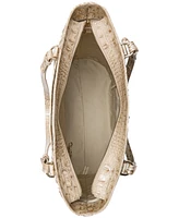 Brahmin Ezra Melbourne Large Embossed Leather Tote
