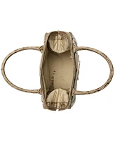 Brahmin Caroline Wind Chime Cumulus Small Leather Satchel