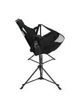 2x Portable Folding Rocking Camp Chairs with Pillow & Bag