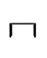 60" Entryway Table with Curved Legs (Black)