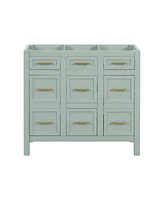 [Cabinet Only] 36" Light Green Bathroom Vanity(Sink not included)