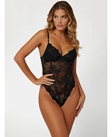 Guess Women's Rebecca Floral Lace Bodysuit