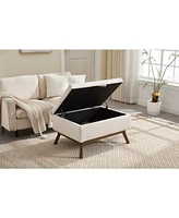 Mid-century modern storage bench/coffee table, Assembled, Living/entry/family room