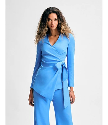 Isaac Mizrahi Women's Wrap Blazer