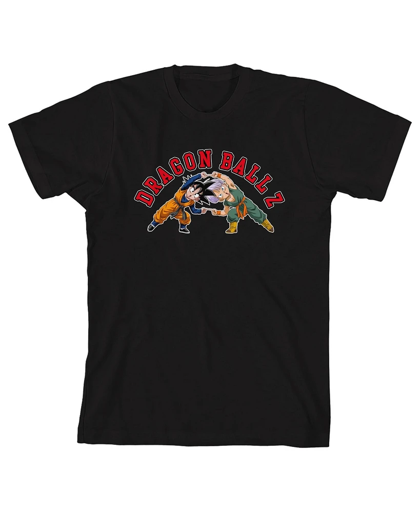 Dragon Ball Z Boys Goten & Trunks Fusion Move Black Crew Neck Short Sleeve T-shirt-xl