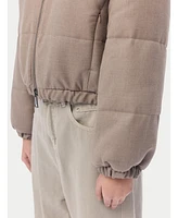 Gobi Cashmere Women's Cropped High-Neck Jacket