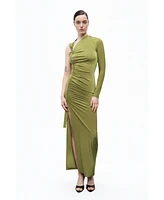 Nocturne Women's One Sleeve Maxi Dress