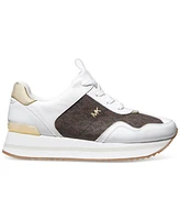 Michael Kors Women's Raina Lace-Up Trainer Running Sneakers
