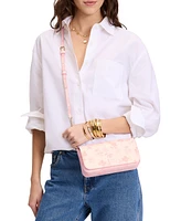 kate spade new york Serena Spring Pansies Leather Chain Wallet