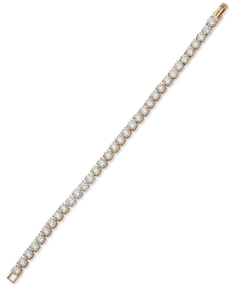 Anne Klein Round Cubic Zirconia Tennis Bracelet