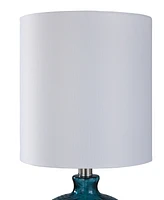 StyleCraft Home Collection 20" Antique Glass Table Lamp