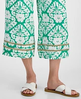 Jm Collection Women's Printed Pull-On Wide-Leg Pants, Exclusively at Macy's