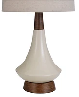 StyleCraft Home Collection 18.5" Mid Century Modern Ceramic Table Lamp