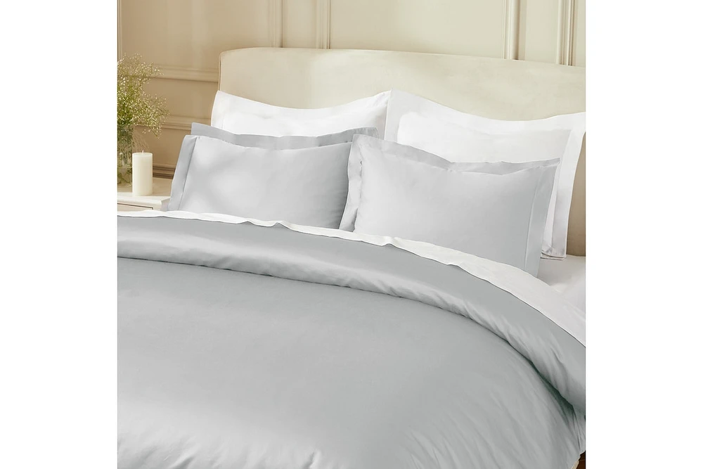 Superior Egyptian Cotton 850 Thread Count Solid Duvet Cover Set, King/California King