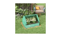 Green and Silver Mini Greenhouse – Stylish Compact Solution for Indoor and Outdoor Gardening