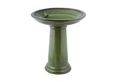 Ceramic Outdoor Garden Birdbath for Backyard Bird Watching and Decoration