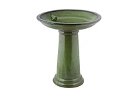 Ceramic Outdoor Garden Birdbath for Backyard Bird Watching and Decoration