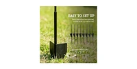 4 Pack Steel Foldable Fence Floral Trellis Panel Animal Barrier