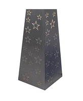 Starry Sky 31.25" H Galvanized Iron Bird Bath Fountain with Led Lights - Electric Submersible Pump Included