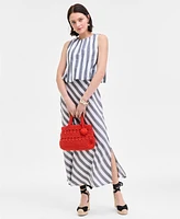 On 34th Women's Cropped Bubble-Hem Tank, Exclusively at Macy's