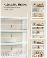 4-Tier Over-the-Toilet Storage Shelf Space-Saving Organizer for Bathroom Essentials