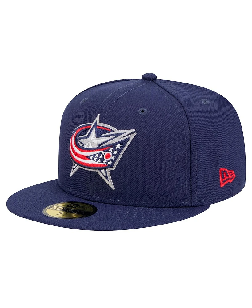 New Era Men's Navy Columbus Blue Jackets Core 59FIFTY Fitted Hat