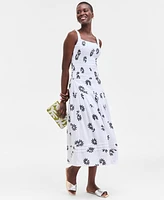 On 34th Women's Cotton Gauze Smocked Tank, Exclusively at Macy's