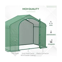Mini Walk-In Greenhouse, Spacious Garden Structure for Easy Plant Care and Growth