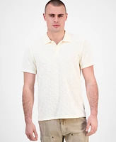 Guess Men's Logan Short Sleeve Knit Polo Shirt