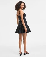 Bar Iii Women's Sleeveless Bubble-Hem A-Line Dress, Exclusively at Macy's