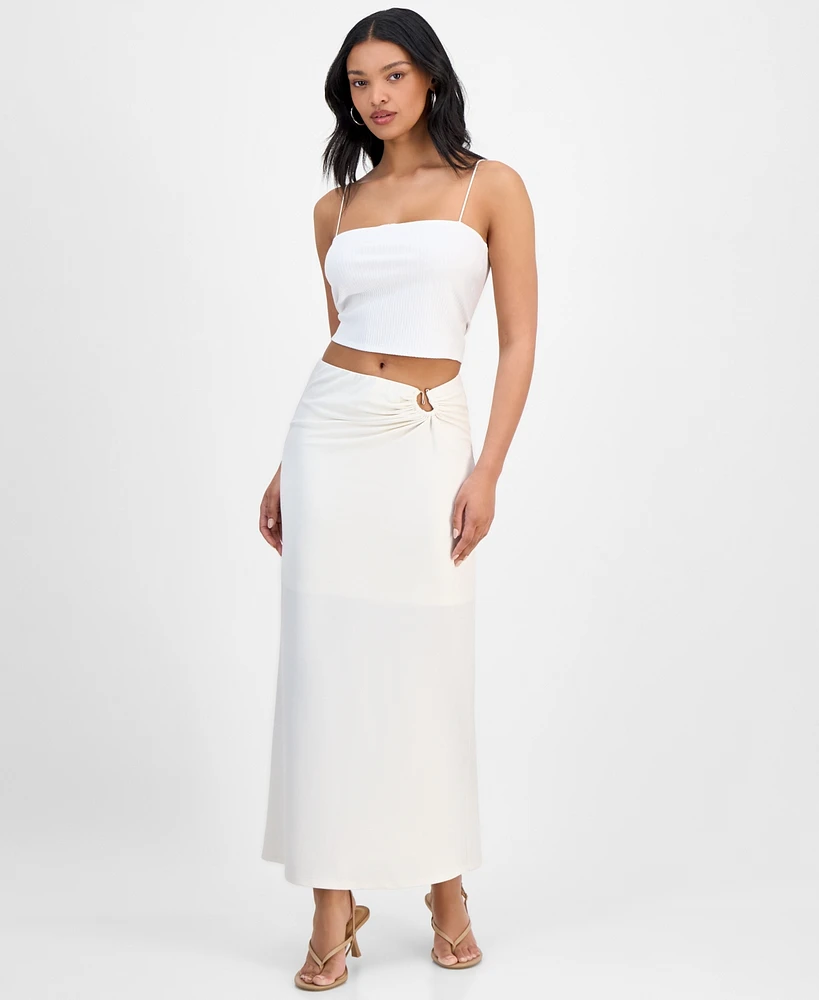 Bar Iii Women's Hardware Maxi Skirt, Exclusively at Macy's