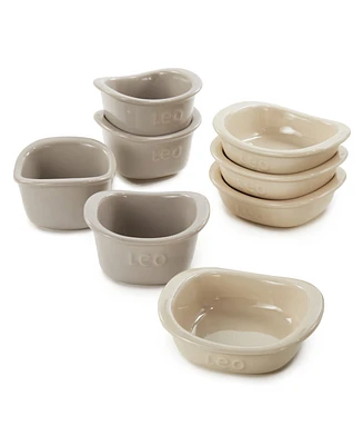 BergHOFF Balance 8-Piece Stone Square Ramekin Set