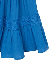 Rare Editions Toddler and Little Girls Crochet Gauze Sundress