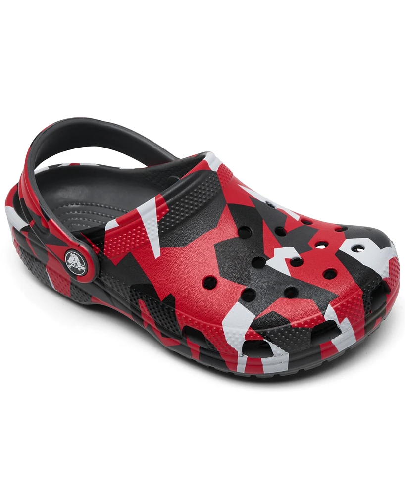 Crocs Little Kids Classic Geo Camo Clogs from Finish Line