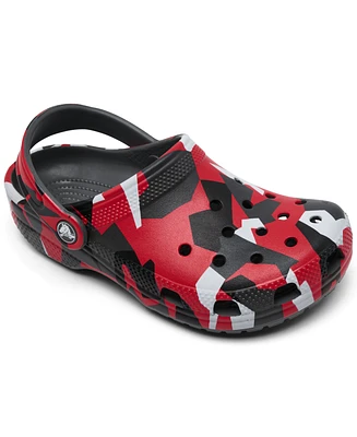 Crocs Little Kids Classic Geo Camo Clogs from Finish Line