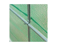 Greenhouse with Green Pe Cover - Durable Outdoor Plant Growing Shelter