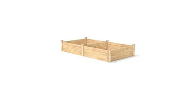 4 ft x 8 ft Cedar Wood Raised Garden Bed