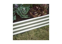 Industrial Farmhouse Raised Garden Bed Metal Planter with Liner for Outdoor Gardening