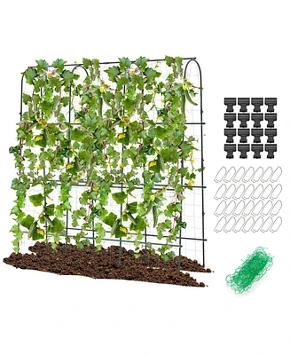 U-Shaped Tall Garden Arched Trellis for Climbing Plants