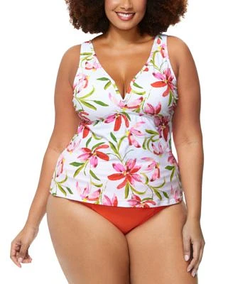 Raisins Curve Trendy Plus Size Tanzania Tankini Top Costa Bikini Bottoms