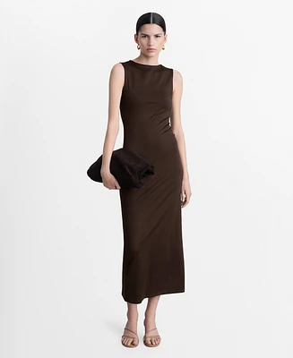 Mango Women's Fitted Long Dress