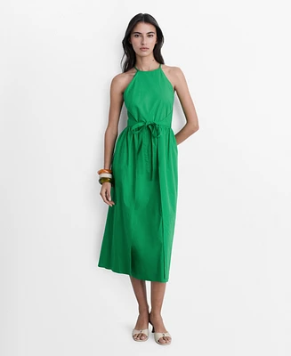 Mango Women's Flared Bow Dress
