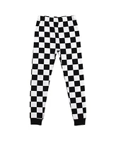 Fast & The Furious Little Boys The Youth Long Sleeve Pajama Set With Checkerboard Design