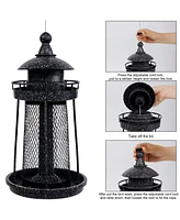 Twinkle Star Hanging Wild Bird Feeder Panorama Gazebo Lighthouse Design
