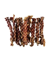 Baffs Naturals Braided Lamb Pizzle Chews – Long-Lasting, All-Natural Dog Treats (8oz Bag)