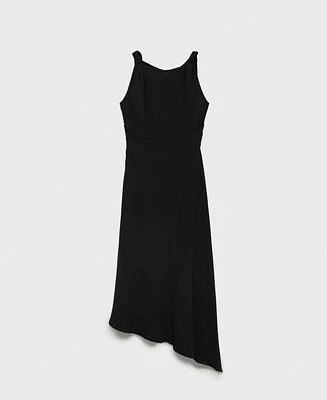 Mango Women's Long Asymmetric Dress