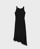 Mango Women's Long Asymmetric Dress